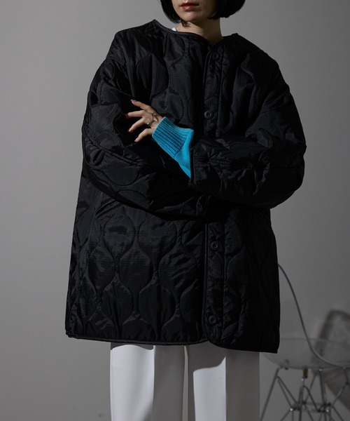 each alchemist ブルゾン アウター キルティング中綿ミディジャケット