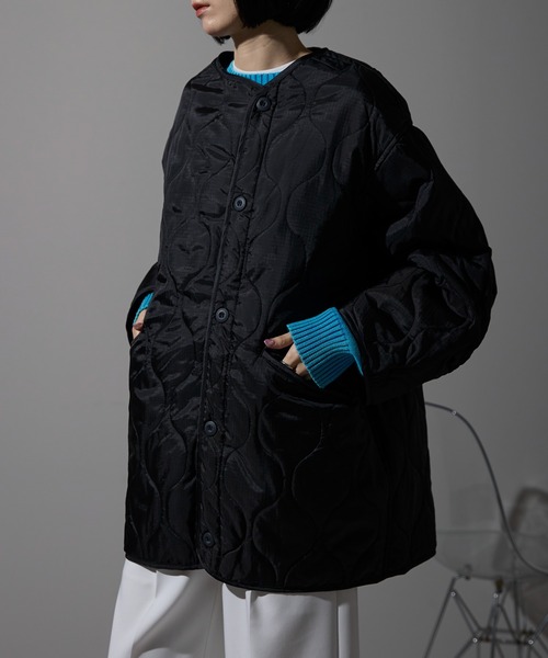 KRYclothing CHIEMI 中綿 キルティングブルゾン BLACK 中綿キルティングブルゾン（ブルゾン）｜epnok（エプノック）の