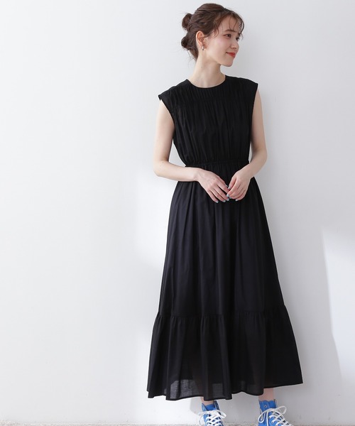 「N.(N. Natural Beauty Basic)」 ノースリーブワンピース MEDIUM イエロー レディース_画像2