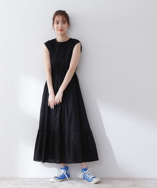 「N.(N. Natural Beauty Basic)」 ノースリーブワンピース MEDIUM イエロー レディース_画像3