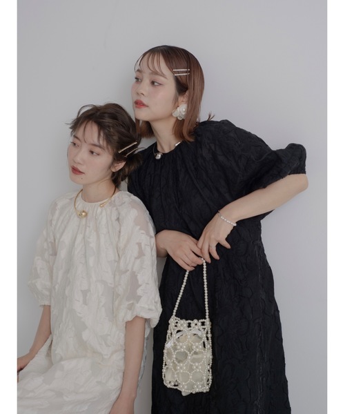 jumelle（ジュメロ） 半袖ワンピース FREE ブラック レディース