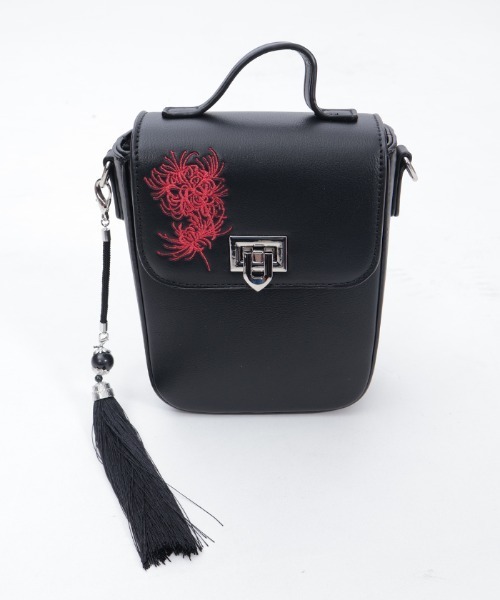 REZEN（リゼン） ショルダーバッグ 彼岸花刺繍ショルダーバッグ メンズ