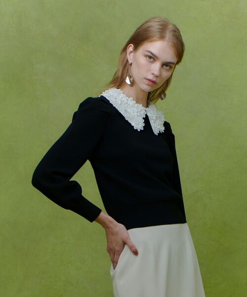 【即日発送】LOULOU WILLOUGHBY ニット　ウール50 LOULOU WILLOUGHBY（ルルウィルビー） ニット セーター 「LOULOU