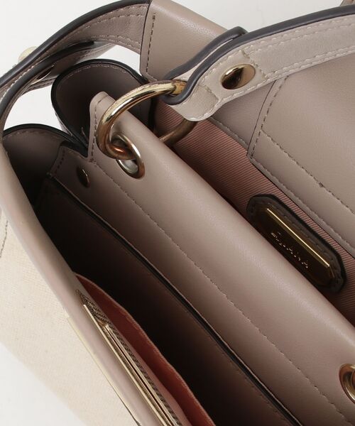 「DIANA」 チェック柄ハンドバッグ - グレー レディース_画像4