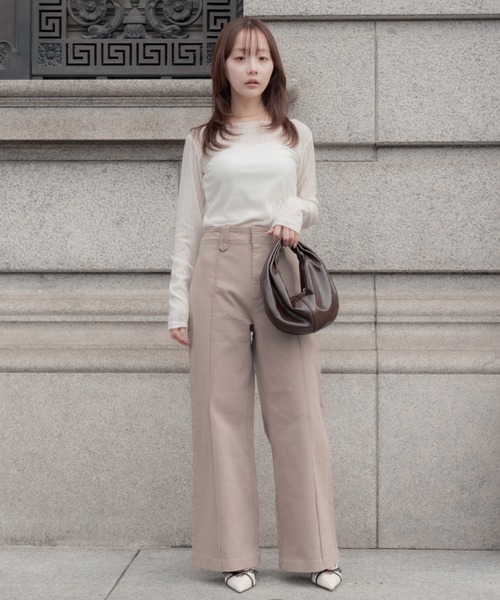 トップス SENEE 2way layered tops tシャツ 2way layered tops（ツーウェイレイヤードトップス