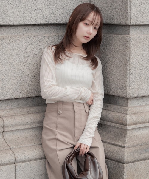 tシャツ 2way layered tops（ツーウェイレイヤードトップス