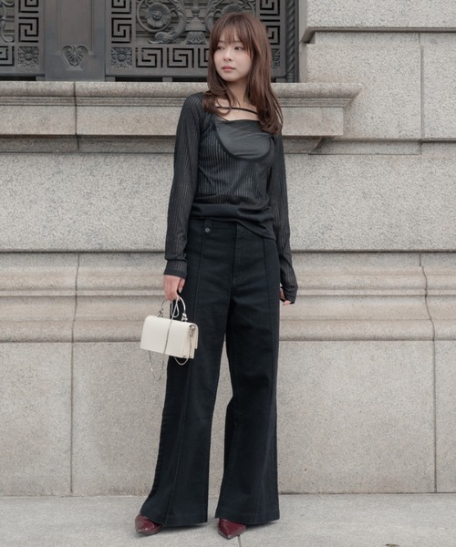 tシャツ 2way layered tops（ツーウェイレイヤードトップス