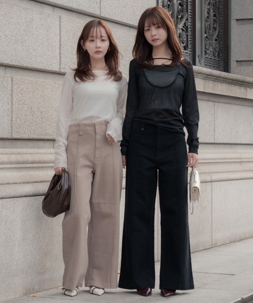 tシャツ 2way layered tops（ツーウェイレイヤードトップス