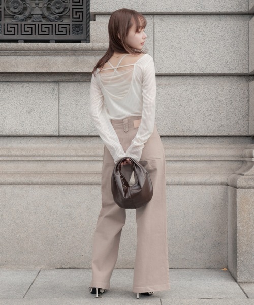 tシャツ 2way layered tops（ツーウェイレイヤードトップス