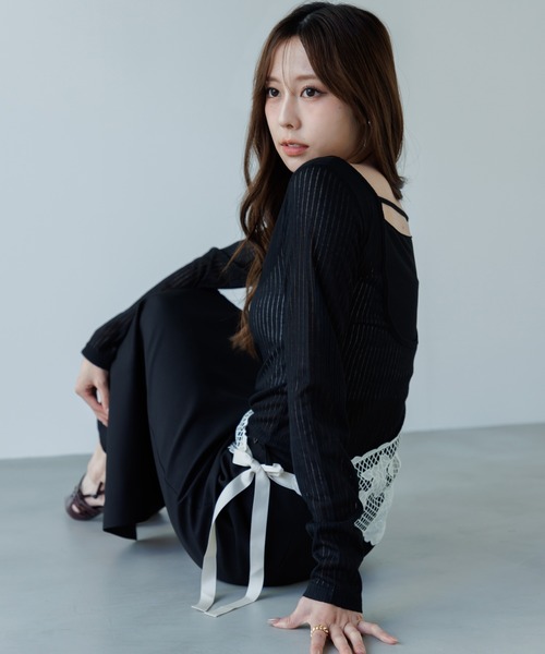 tシャツ 2way layered tops（ツーウェイレイヤードトップス