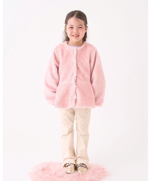 ブルゾン アウター 「Lycee mine バレエシリーズ」ノーカラーペプラム