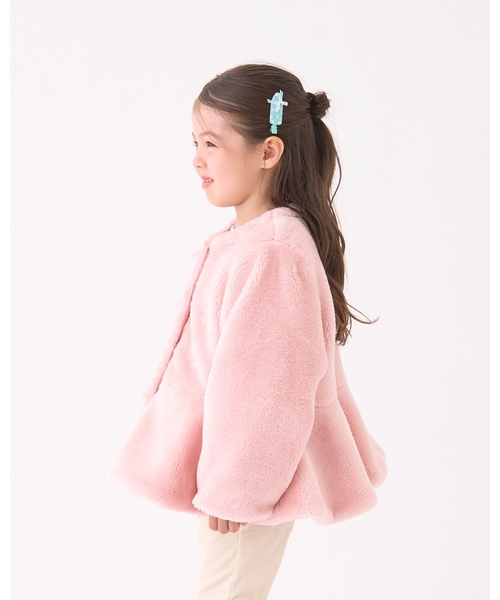 ブルゾン アウター 「Lycee mine バレエシリーズ」ノーカラーペプラム