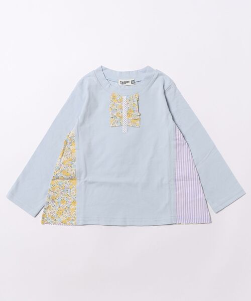 Rag Mart（ラグマート） tシャツ 脇切り替え長袖Tシャツ キッズ 子供 
