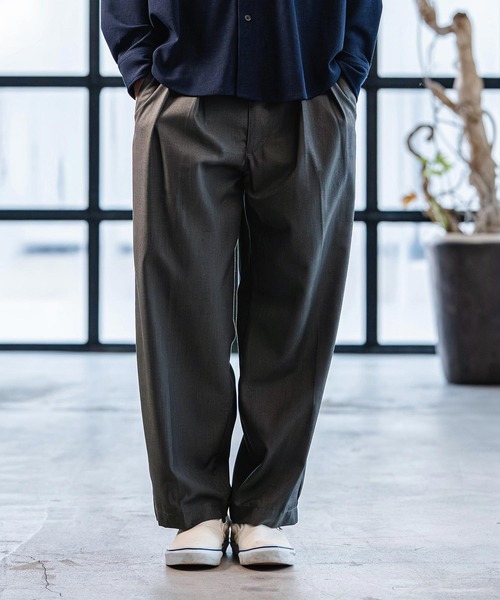 CAMBIO（カンビオ） スラックス mp14519- TR Two Tuck Pants