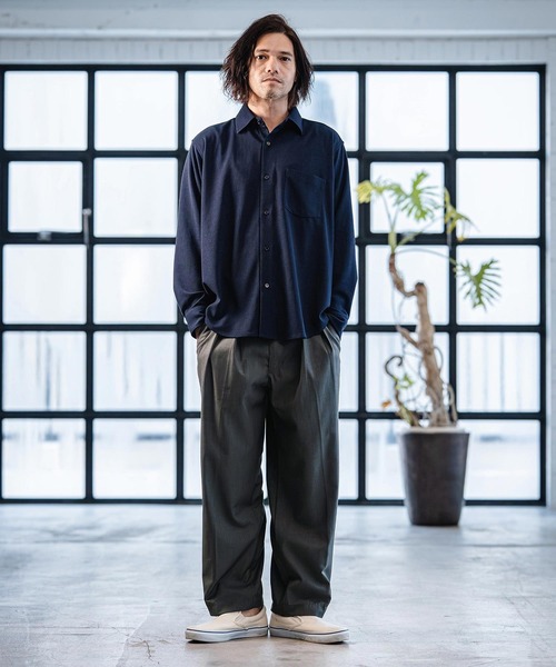 CAMBIO（カンビオ） スラックス mp14519- TR Two Tuck Pants