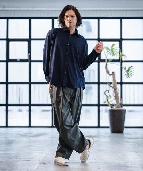 CAMBIO（カンビオ） スラックス mp14519- TR Two Tuck Pants