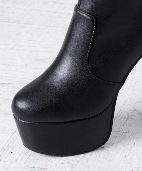 「attagirl」 ロングブーツ M ブラック レディース_画像3