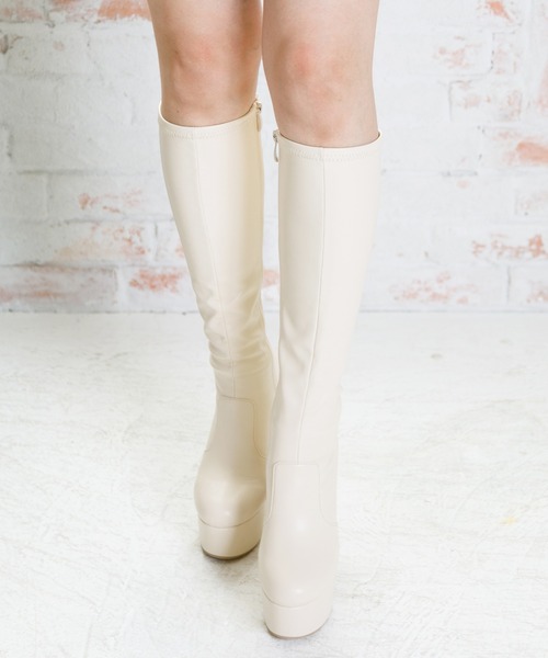 「attagirl」 ロングブーツ M ブラック レディース_画像8