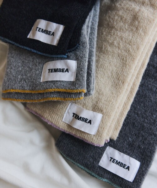 「TEMBEA」 マフラー ONE SIZE ナチュラル メンズ_画像3