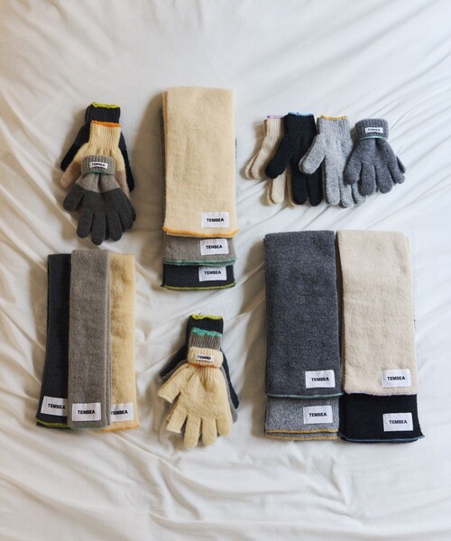 「TEMBEA」 マフラー ONE SIZE ナチュラル メンズ_画像4