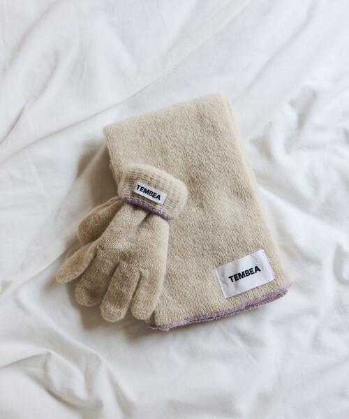 「TEMBEA」 マフラー ONE SIZE ナチュラル メンズ_画像5