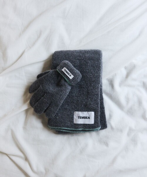 「TEMBEA」 マフラー ONE SIZE ナチュラル メンズ_画像7