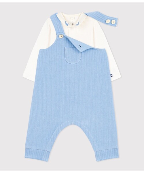 ベビー服 ロンパース ベロア ベビー２点セットの画像