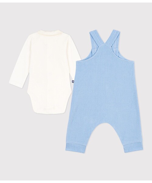 ベビー服 ロンパース ベロア ベビー２点セットの画像