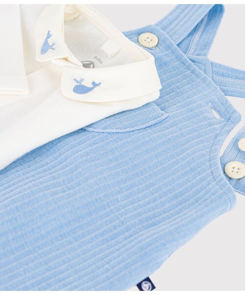 ベビー服 ロンパース ベロア ベビー２点セットの画像