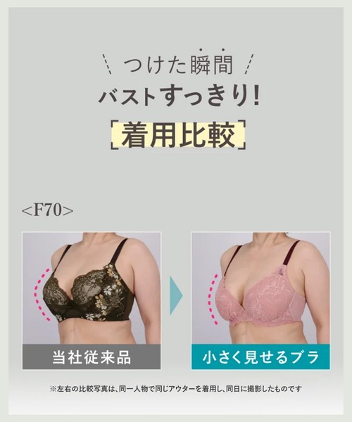 WACOAL（ワコール） ブラジャー WEB限定 「小さく見せるブラ