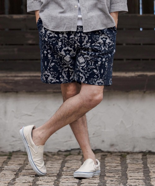 CAMBIO（カンビオ） パンツ mp14674-Classic Leaf Pattern Jacquard