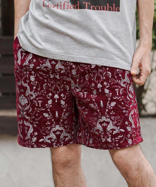 CAMBIO（カンビオ） パンツ mp14674-Classic Leaf Pattern Jacquard