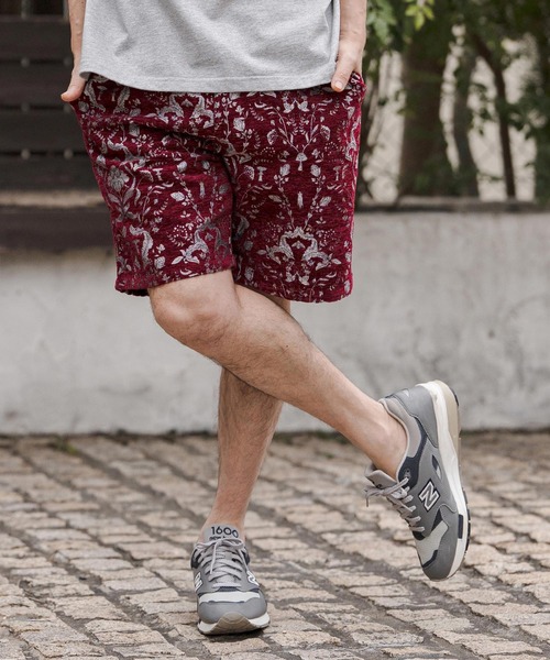 CAMBIO（カンビオ） パンツ mp14674-Classic Leaf Pattern Jacquard