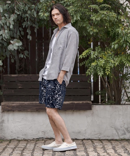 CAMBIO（カンビオ） パンツ mp14674-Classic Leaf Pattern Jacquard