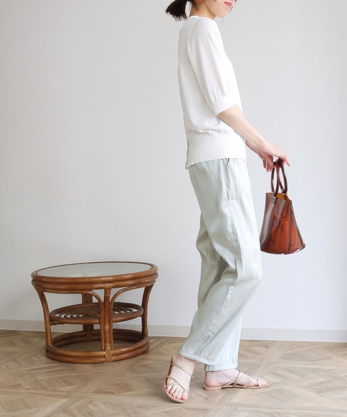 「HER CLOSET」 半袖ニット M ブラック レディース_画像3