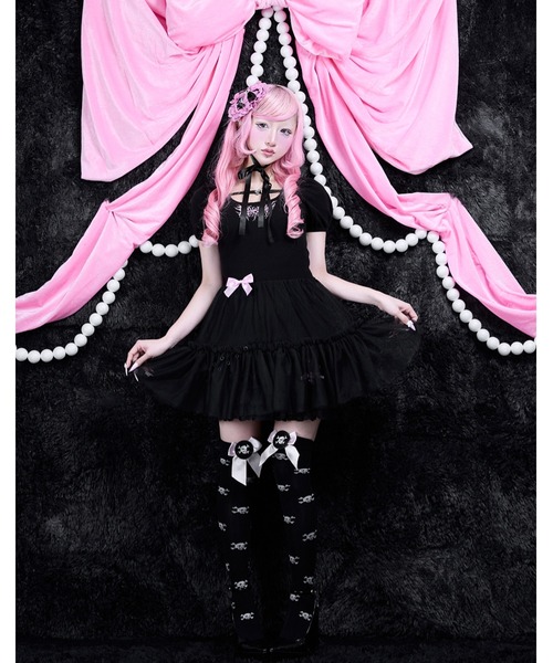 AVENCHUMU Love heart's cake head dress 黒 AVENCHUMU Love heart's