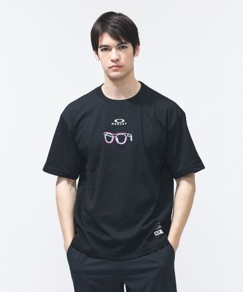 OAKLEY（オークリー） tシャツ BORDERLESS S/S TEE NEON CAL メンズ