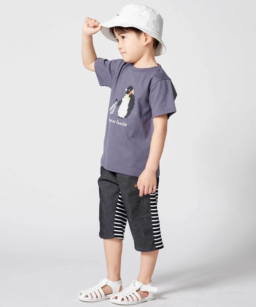 BeBe（ベベ） tシャツ 「抗菌・防臭」ペンギンブロックシリコン