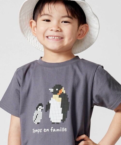 BeBe（ベベ） tシャツ 「抗菌・防臭」ペンギンブロックシリコン