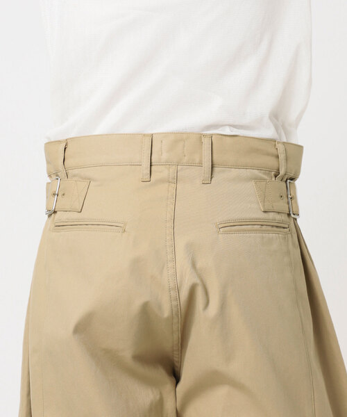 ワイドパンツ チノパン NEPLA. / ネプラ SIDE W BELT CURVED チノパンツ レディースの画像