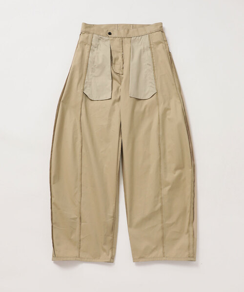 ワイドパンツ チノパン NEPLA. / ネプラ SIDE W BELT CURVED チノパンツ レディースの画像