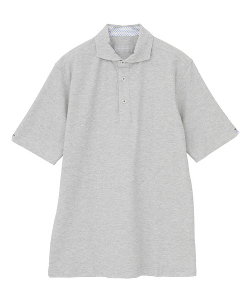 MEN'S MELROSE ポロシャツ 半袖 ソロナテックカノコ半袖ポロシャツ（一
