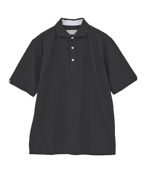 MEN'S MELROSE ポロシャツ 半袖 ソロナテックカノコ半袖ポロシャツ（一