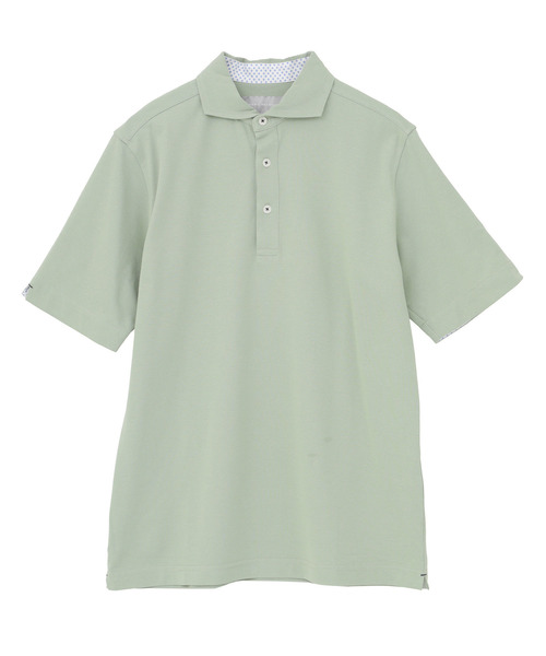 MEN'S MELROSE ポロシャツ 半袖 ソロナテックカノコ半袖ポロシャツ（一