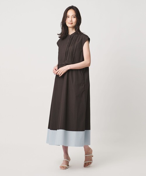 UNITED ARROWS シルキー ピンタック ワンピース ‐ウォッシャブル‐ UNITED ARROWS（ユナイテッドアローズ） ワンピース シルキー
