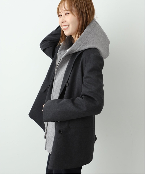 SLOBE IENAグレー フルジップパーカー　美品 SLOBE IENA（スローブイエナ） ジップアップパーカー - グレー