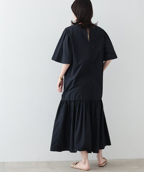 「GALLEST」 半袖ワンピース 38 ベージュ レディース_画像5