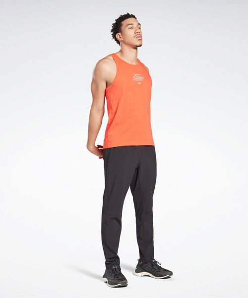 Reebok タンクトップ レズミルズ グラフィック タンク トップ