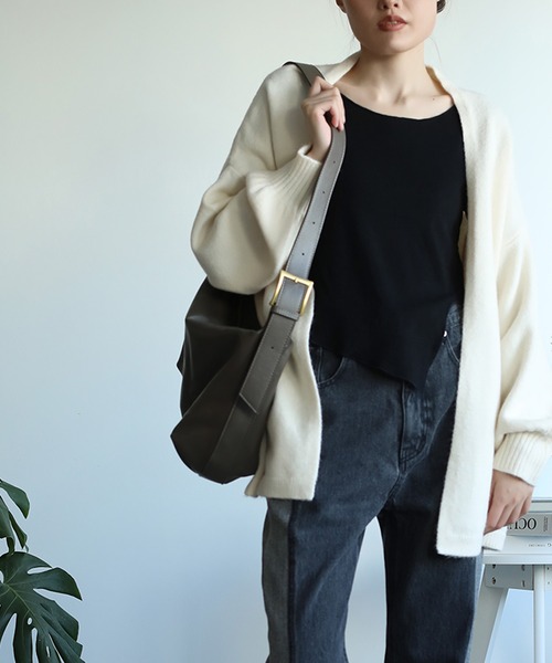 aimoha（アイモハ） カーディガン シンプルチュニックトッパー