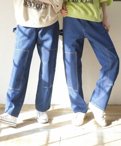 00s Dickies ダブルニー デニムパンツ 32×30 USA企画 レア メンズ